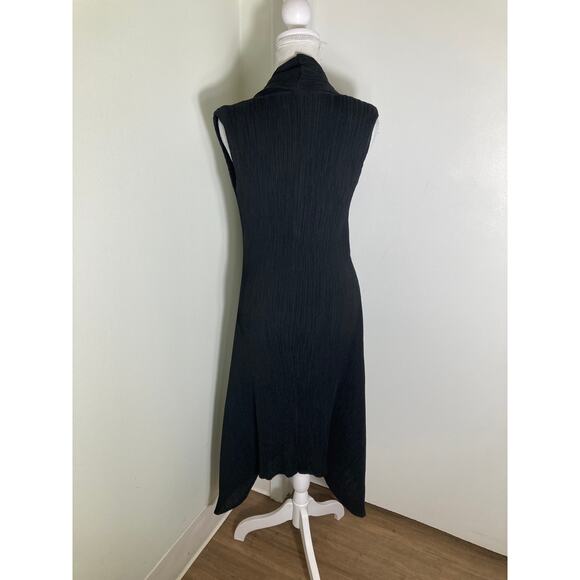 Vanite Couture Black Accordian Pleated Dress Sz (tag missing but fits like Sm) - Picture 2 of 3